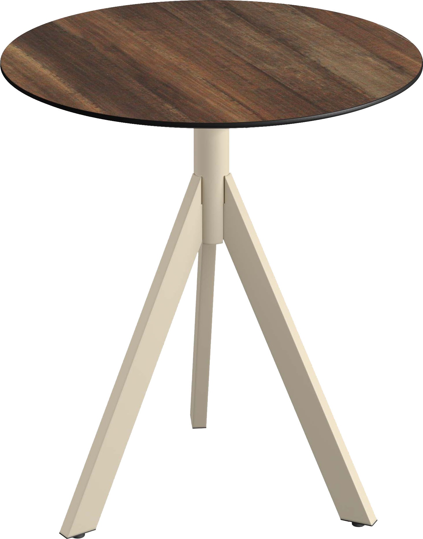 Klapptisch ESSENTIALS "Infinity", beige (sand, tropical wood, sandfarben), B:70cm H:74cm T:70cm, Pulverbeschichteter Stahl + HPL Tischplatte, Tische, in verschiedenen Ausführungen