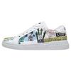 Sneaker DOGO "Ace Low-Top Sneaker I Was Here Damen Sneaker", Damen, Gr. 38, Normalschaft, weiß, Lederimitat, casual, Schuhe, Handgefertigt