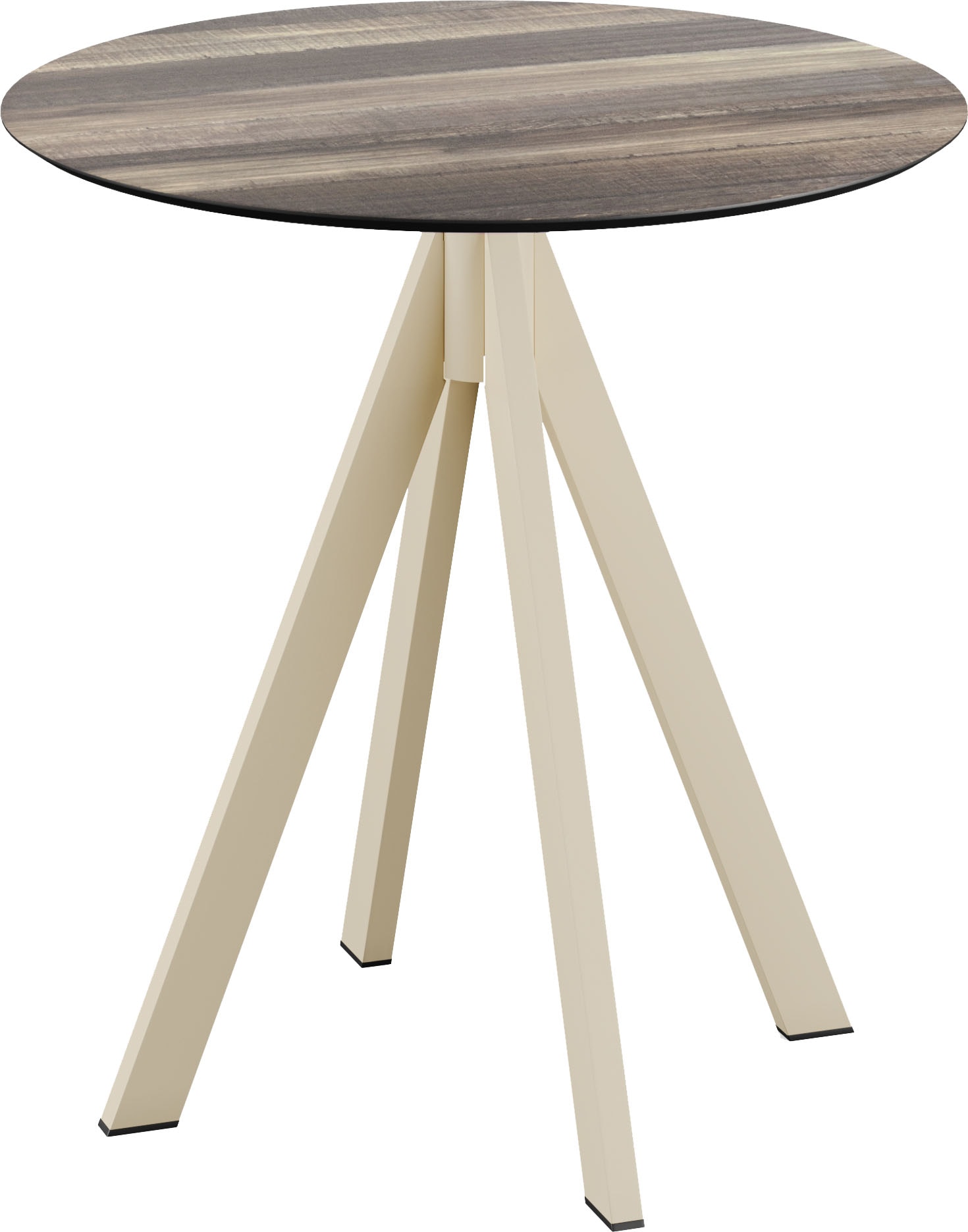 Klapptisch ESSENTIALS "Infinity", beige (sand, tropical wood, sandfarben), B:70cm H:73,2cm T:70cm, Stahl/HPL Tischplatte, Tische, in verschiedenen Ausführungen