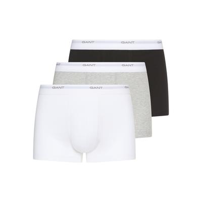 Trunk GANT "CORE TRUNK 3-PACK", Herren, Gr. XL, schwarz-weiß (schwarz, weiß), Jersey, Obermaterial: 95% Baumwolle, 5% Elasthan, eng, Unterhosen Image