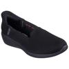 Slip-On Sneaker SKECHERS "ARYA-SWEET VOICE", Damen, Gr. 41, schwarz, Textil, unifarben, casual, Schuhe, Slipper, Reha Schuh mit Handsfree Slip-ins Funktion