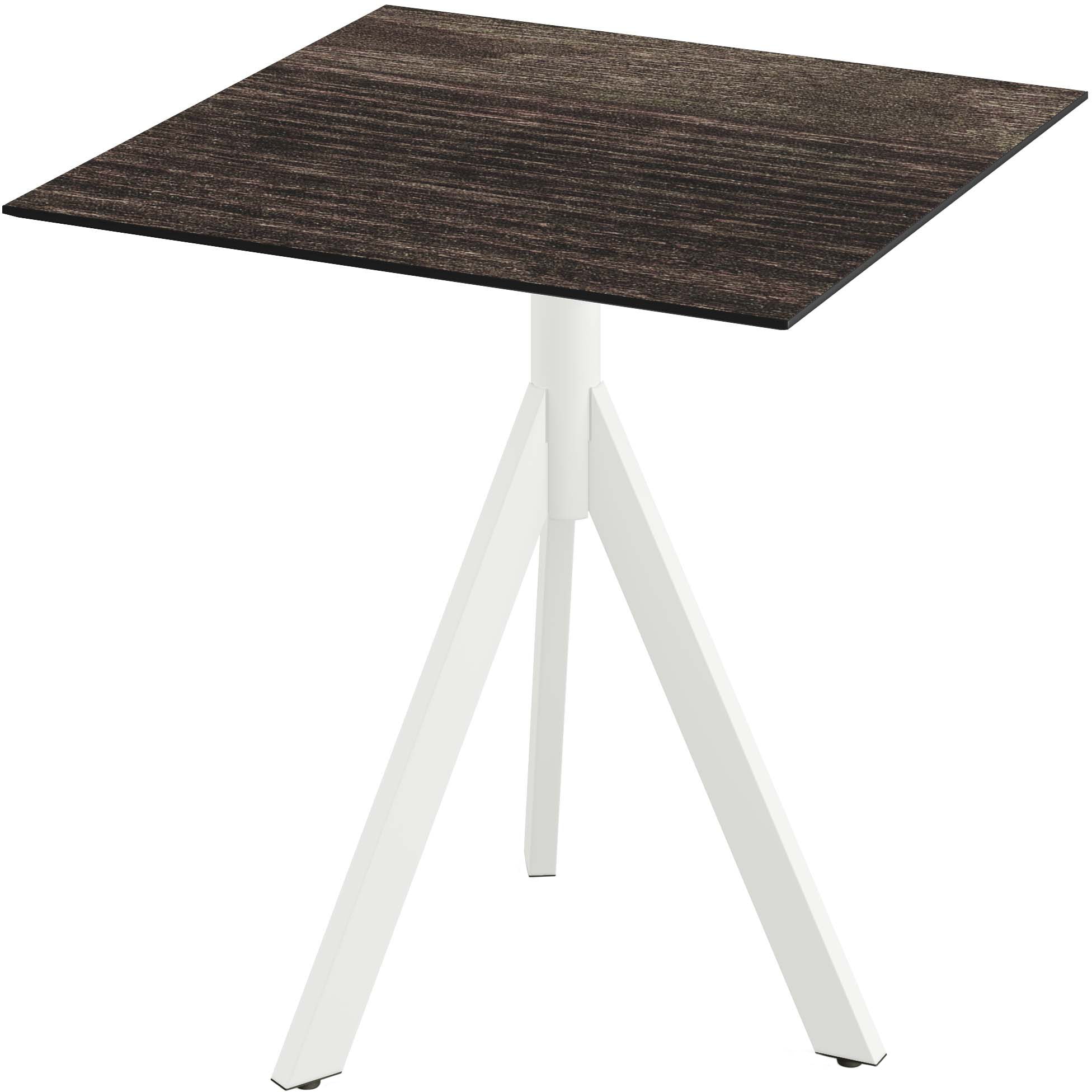 Klapptisch SOLD OUT "Infinity", weiß (weiß, riverwashed wood, weiß), B:70cm H:74cm T:70cm, Pulverbeschichteter Stahl + HPL Tischplatte, Tische, in verschiedenen Ausführungen