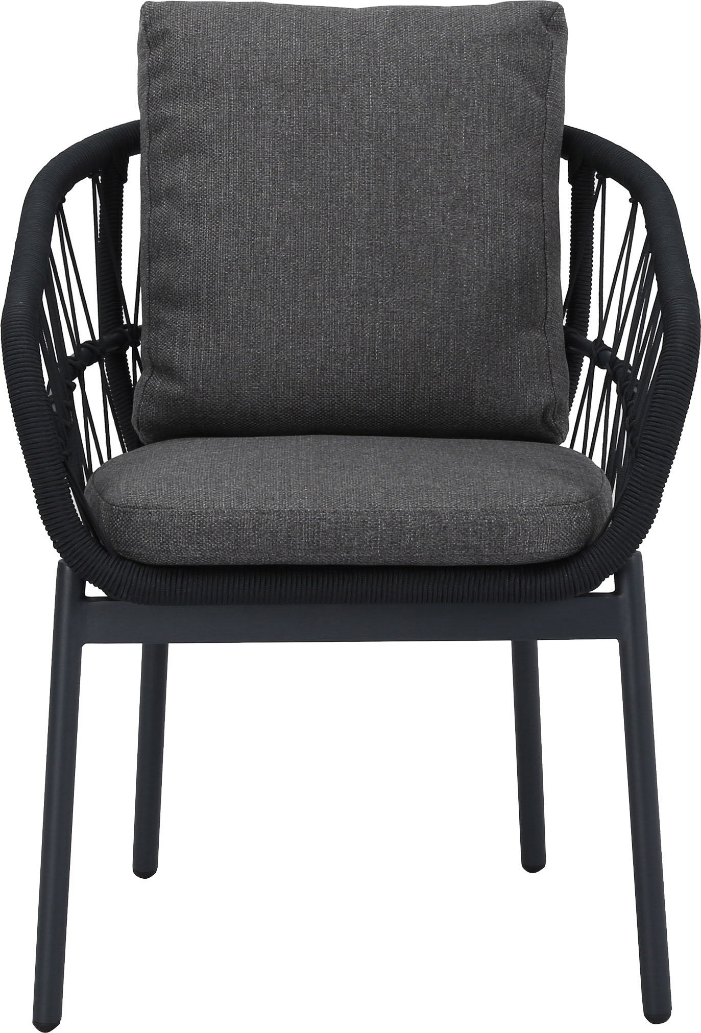 Gartenstuhl BEST "Tropea", grau (anthrazit), B:63,5cm H:78,5cm T:64,5cm, Aluminium, Stühle, Outdoor Dining Stuhl