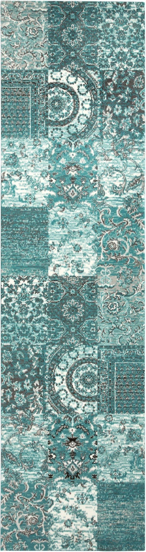 Teppich HEINE HOME Gr. 2, blau (türkis), B:80 H:7 L:150, Polypropylen, Teppiche Image
