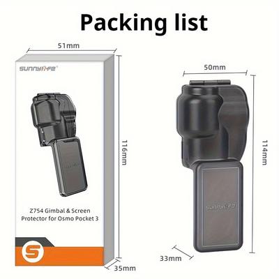 TEMU 3 Protective Case - Gimbal & Lens Screen Cover, -resistant Action Camera Accessory Image