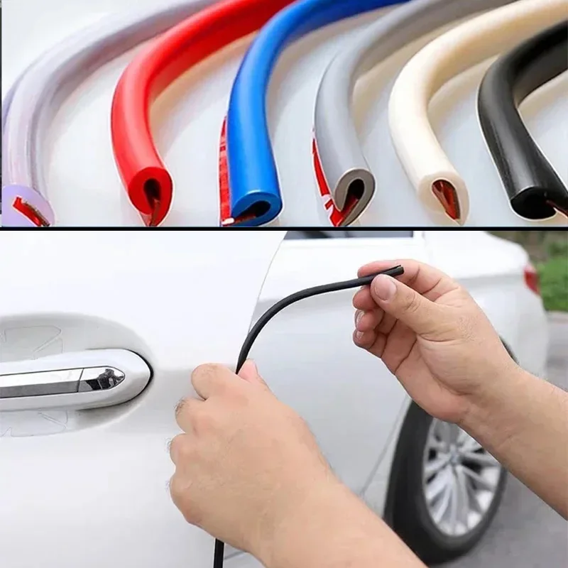 Neuer U-Typ-Allzweck-Kratzschutz aus gummiertem Kunststoff, versiegelt, 5 m, Türkantenschutz, Türschutz Image