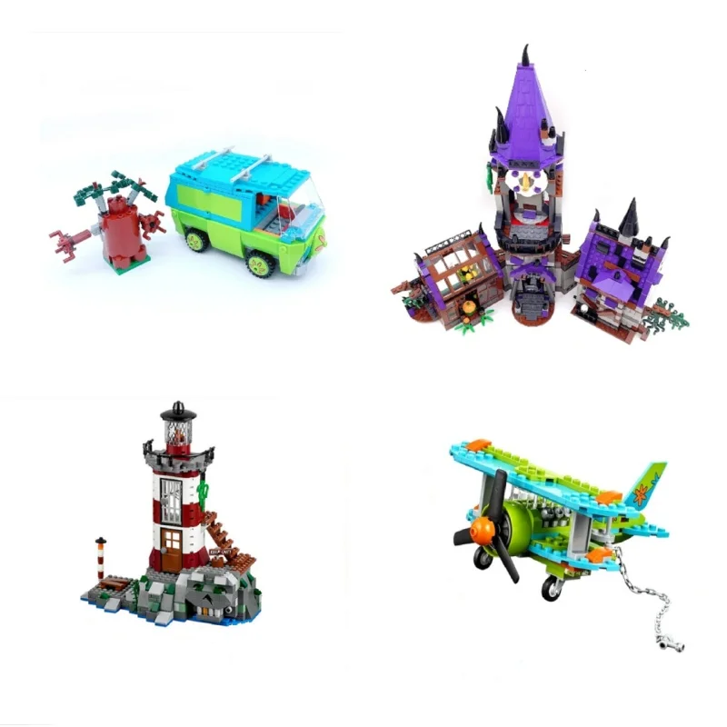 10432 10430 10429 10428 Maschine Bus Leuchtturm Herrenhaus Flugzeug Museum Baustein Ziegel Spielzeug Weihnachten Kind Geschenk Image