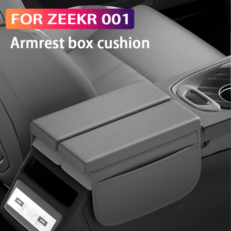 Für ZEEKR 001 2025 2024 2023 Armlehne box kissen Höhe erhöhung pad original auto farbe leder Auto innen zubehör Image