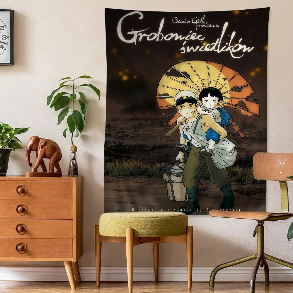 G-Grab der f-Glühwürmchen Anime Tapisserie hängen Tarot Hippie Wandteppiche Wohnheim Wohnkultur Image