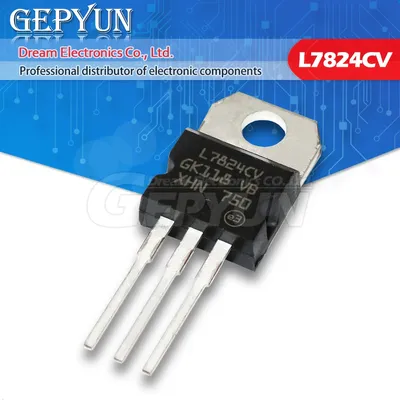 10pcs l7824cv to220 l7824 bis-220 lm7824 mc7824 neu und ic Image