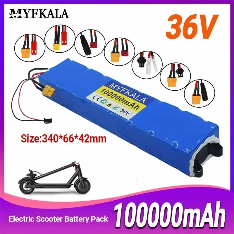 New10S3P 36 V 100 Ah 36 V Elektroroller-Akku 18650 Lithium M365 Elektroroller 36 V Batterie Roller Image