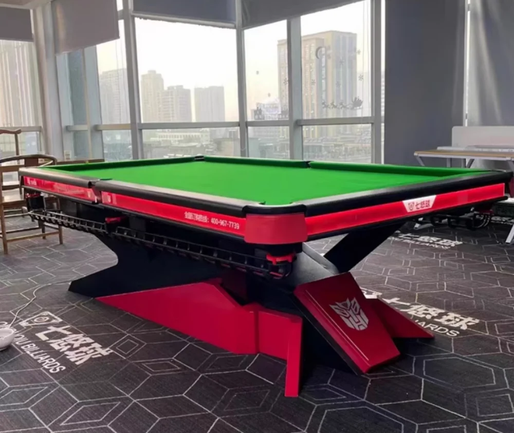 JIANYING&SURPASS Billardtuch-Pooltisch aus Filz mit 6 Streifen, vorgeschnitten für einen 9-Fuß-Tisch Image