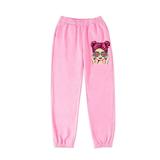 Cotton Baby Days Girls Plus Size Sweatpants Fall Winter Cute Print Elastic Waisted Wide Leg Workout Jogger Pants for Gifts Pink 1 4 Years