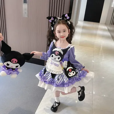 Purple Lolita Princess Cosplay Dresses Children's Day Kawaii Costume Puffy Skirt Suit Cute Girl