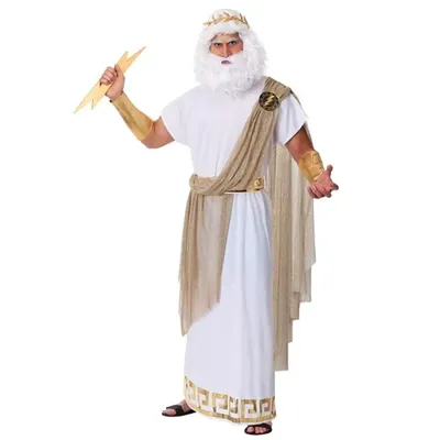 2025 New Arrial Adult Greek God Halloween Purim Cosplay Men's Plus Size Zeus Costume
