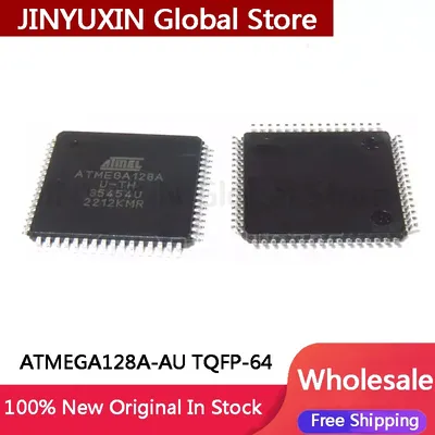 5-100Pcs ATMEGA128A TQFP-64 ATMEGA128A-AU ATMEGA128A-AUR AVR microcontroller IC Chip In Stock