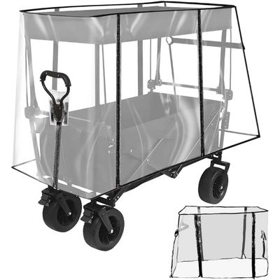 TEMU Rain Protection For Hand Trucks, Transparent Rain Cover For Hand Trucks Foldable Image