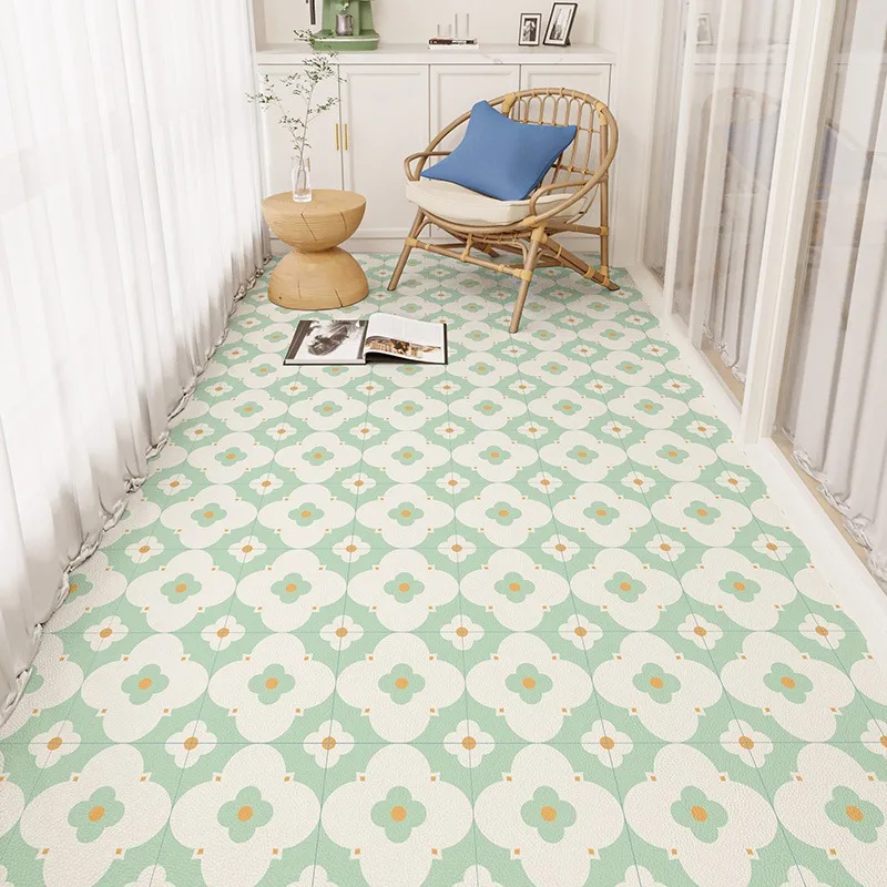 Balcony Floor Mat Kitchen Mats Waterproof Sun-proof Carpet PVC Leather Nonslip Wear-resistant Rug Home Decoration Ковер 러그 Tapis