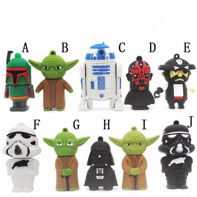 Cartoon Great War Pen Drives 64 GB grüner Soldat USB-Flash-Laufwerk 32 GB schwarzer Soldat Memory Stick 16 GB Geschenke für Kinder Pendrive 8 GB Image