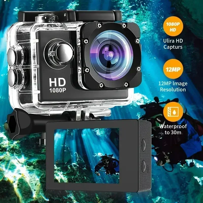 Full HD 1080p wasserdichte Kamera 2,0 Zoll Camcorder Sport DV Go Car Cam Pro Mini Sport DV Camcorder mit Cam Zubehör Image