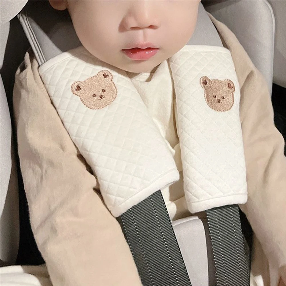 Baby Sicherheit Sicherheits gurt Schutz Abdeckung Kinderwagen Zubehör Kissen Schulter gurt Kinderwagen Schutz Speichel Handtuch Image