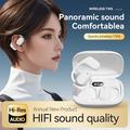 Cuffie auricolari aperte Bluetooth 5.3 a conduzione ossea, auricolari wireless con display digitale, custodia di ricarica, impermeabili, suono stereo immersivo, cuffie sportive con microfono per corsa, camminata e allenamento.