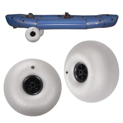 16-Inch Beach Inflatable Wheels with Low-Pressure Design for Easy Sand Transport, High
