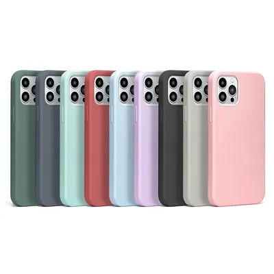 Original Liquid Silicone Phone Case for iPhone 16 15 14 13 12 11 Pro Max Apple Cases for iPhone 13