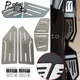In acciaio inox moto argento pedana poggiapiedi pedale poggiapiedi modifica pedale per VEGA 350 SR4MAX SR4 MAX accessori