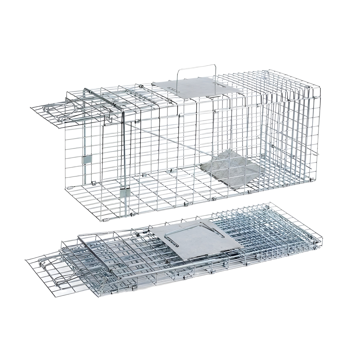 VerminBuster Faltbare Marderfalle - 93 x 30 x 33cm - Marderfalle - Marderabwehr Auto - Falle für Tiere - Steinmarderkäfig Image
