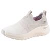 Slip-On Sneaker SKECHERS "ARCH FIT 2.0", Damen, Gr. 37, weiß (hellgrau, weiß), Textil, meliert, sportlich, Schuhe, Slipper, Freizeitschuh mit Arch-Fit Funktion, Topseller
