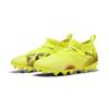 Fußballschuh PUMA "FUTURE 8 MATCH FG/AG Fußballschuhe Jugendliche", Kinder, Gr. 35, gelb alert schwarz sun struck pink, Obermaterial: Synthetik, Textil; Futter: Synthetik, Textil; Innensohle: Textil; Laufsohle: Synthetik, Schuhe