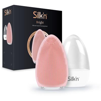 Elektrische Gesichtsreinigungsbürste SILK'N "Bright", rosa (rose), ElektrohautpflegebürstenB:7cm H:11cm T:3,5cm, B:7cm H:11cm T:3,5cm