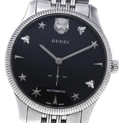 Gucci Accessories | Gucci G Timeless Black Dial Automatic Men's Watch_863577 | Color: Black | Size: 8.1 Inch