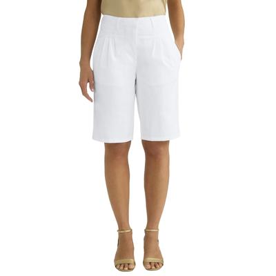 Plus Size Women's Stretch Chino Short by Jessica London in White (Size 28 W)