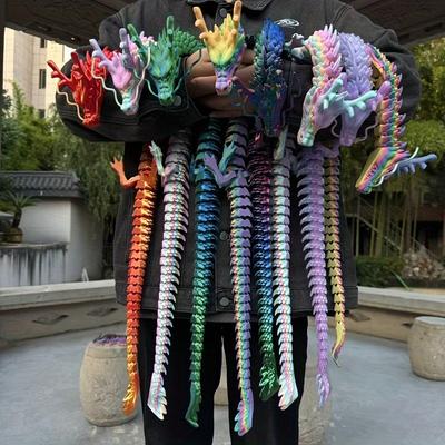 TEMU Multi- Dragon Figurines, Plastic Collectible Statues, Ideal For New Year, Christmas, Halloween, Thanksgiving, Valentine's Day Gifts, With Desk, Car, And Office Decor For No Electricity Needed Image