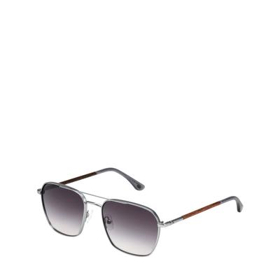Wood Fellas Herren Sonnen-Brille Silber einfarbig Image