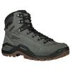 Wanderschuh LOWA "RENEGADE EVO GORE-TEX MID", Gr. 43,5, schwarz (dunkelgrau, schwarz), Leder, sportlich, Schuhe, wasserdicht