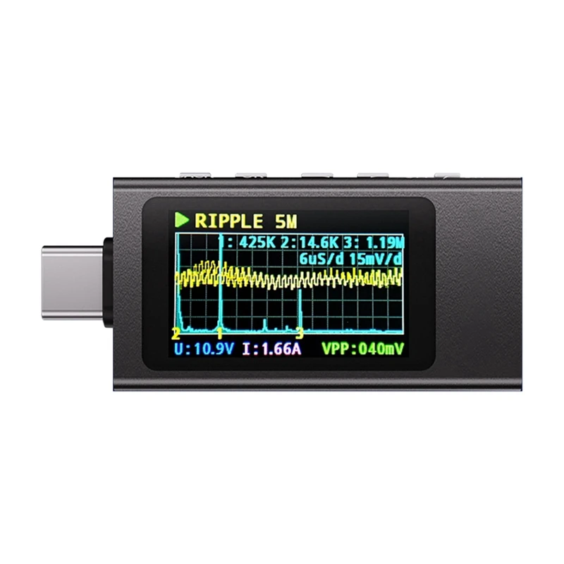 KWS-X1 Power Meter Typ-C Tester Multifunktions Digital Display DC Spannung Amperemeter Power Meter Für Elektriker Werkzeug Image