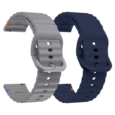 Silikon 22mm 20mm Uhrenarmband für Samsung Galaxy, Huawei Watch GT, Amazfit GTR/GTS, Polar Image