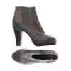 Lise Lindvig Damen Stiefelette, Gr. 41, grau, Leder