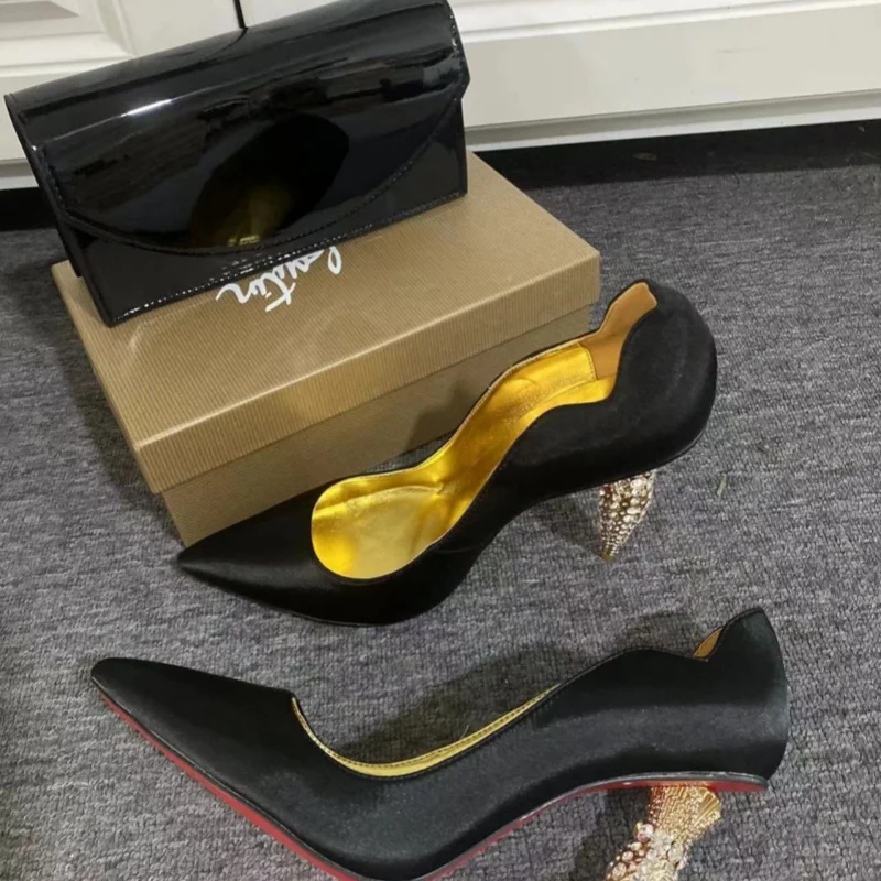 Wildleder Sandalen Punkt Heels Designer Frauen Schuhe Mix Farbe Zapatos De Mujer Welle Chaussures Femme Gold Alias Flach Tacones