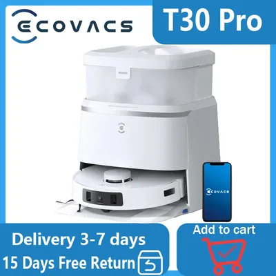 Roboter Staubsauger ecovacs t30 pro, Haushalts gerät, Staubsauger und Mopp, 11000 mah, pa Tierhaar Image