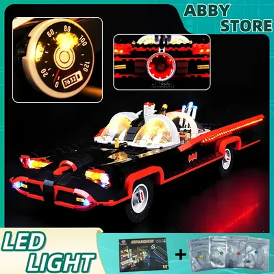 DIY LED-Licht-Kit für Lego 76328 Batmobile klassische TV-Serie Bausteine Modell-Licht nur, keine Image