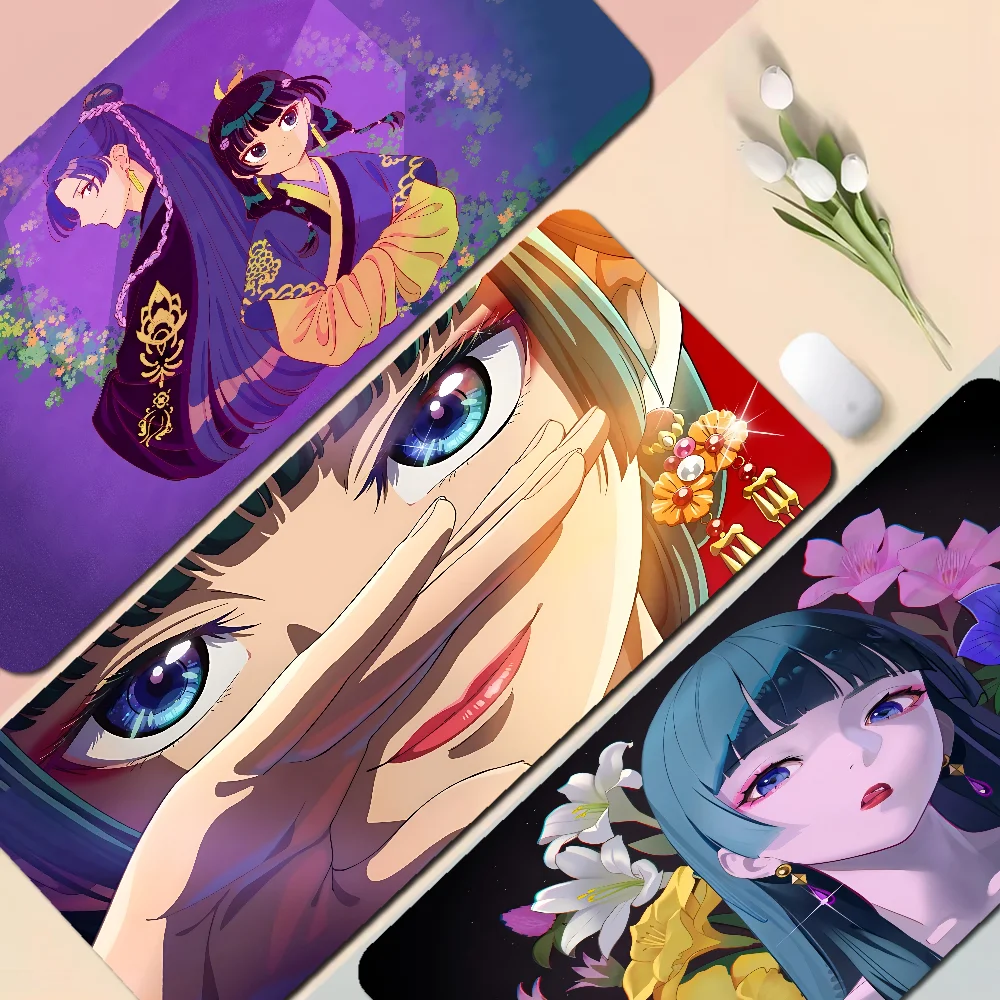 The Apothecary Diaries Girl Pad Gamer Spielmatten Mauspad Größe für große Kantenverriegelung Spiel Tastatur Pad