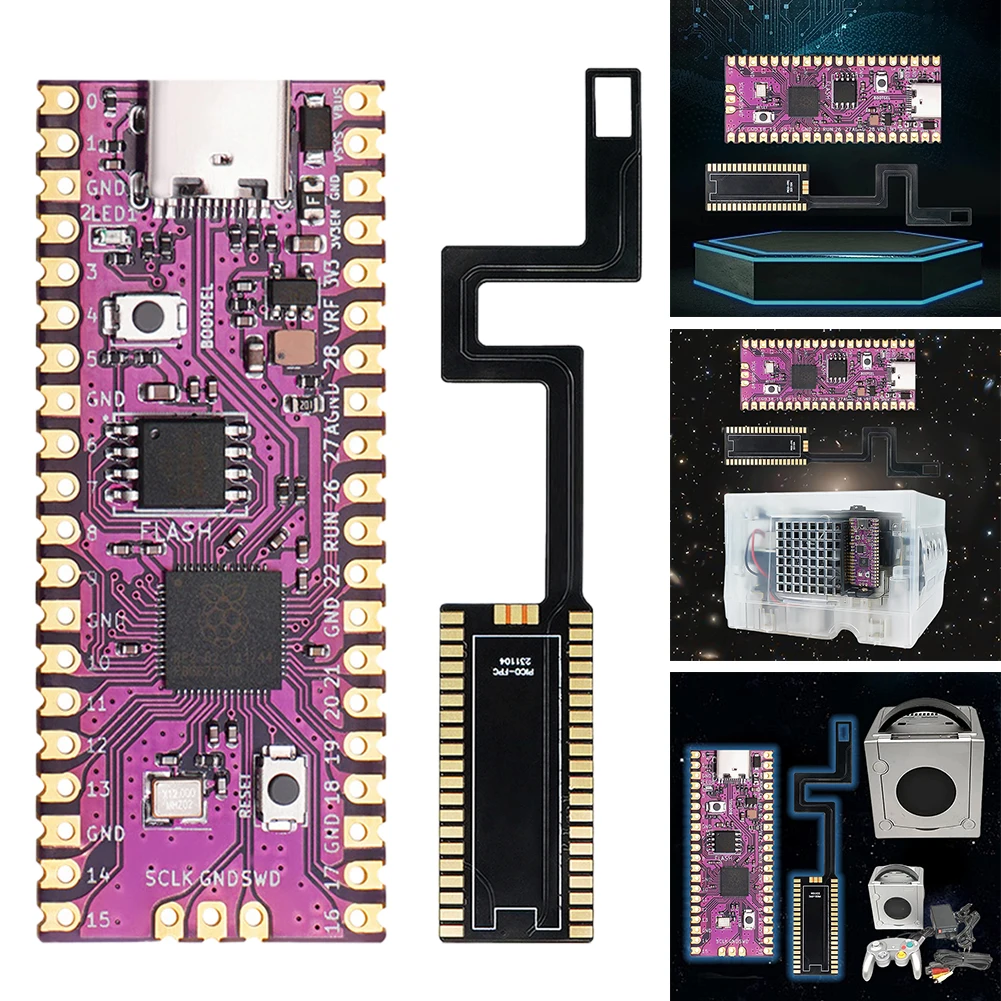 Picoboot ipl ersatz modchip gc2sd/sd2sp2 adapter kartenleser für raspberry pi pico pico boot fpc flex für ngc spielkonsole Image