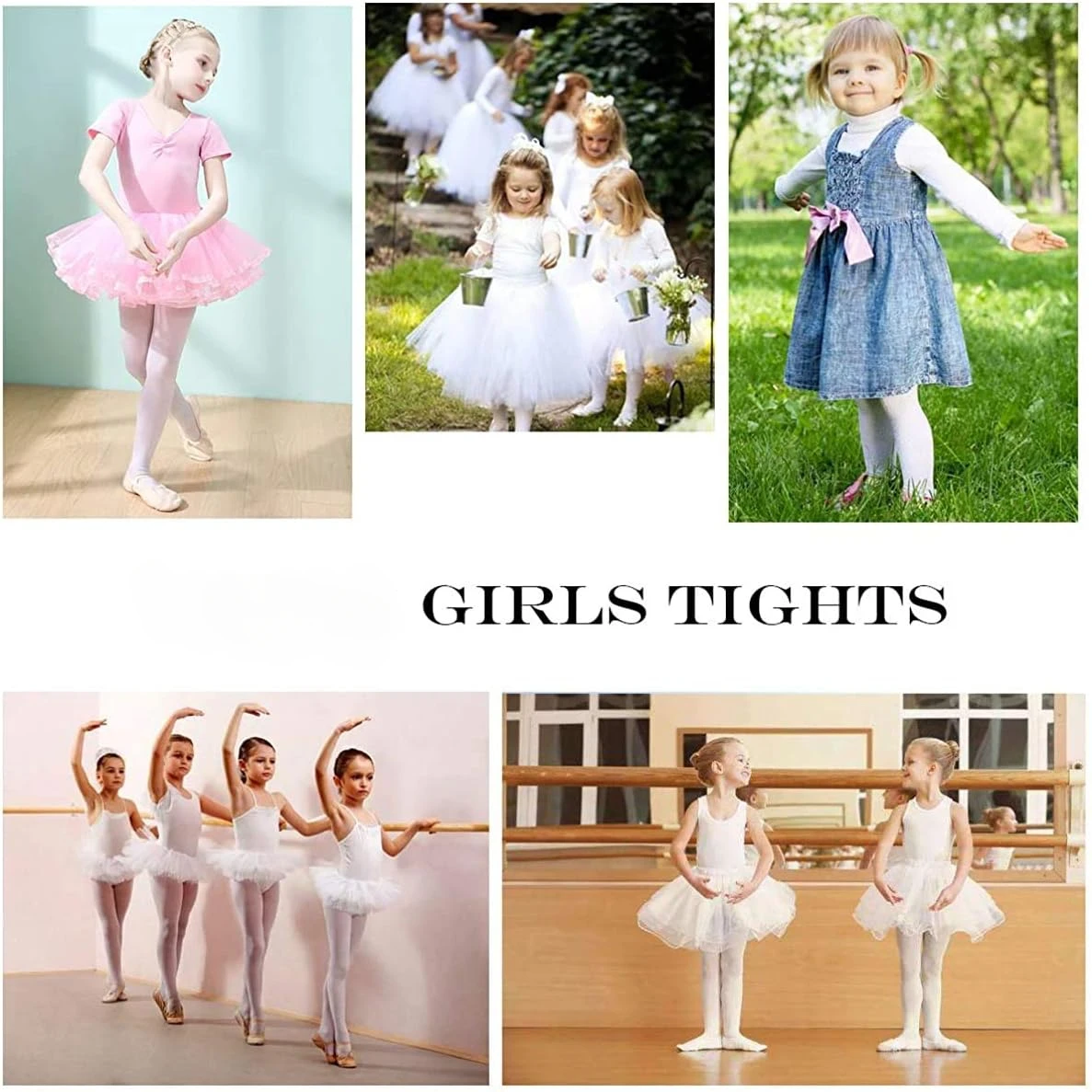 Dehnbare Tanzstrumpfhose für Mädchen, bequem, bunt, Leggings, Hose, elastische Ballettstrumpfhose für Mädchen Image