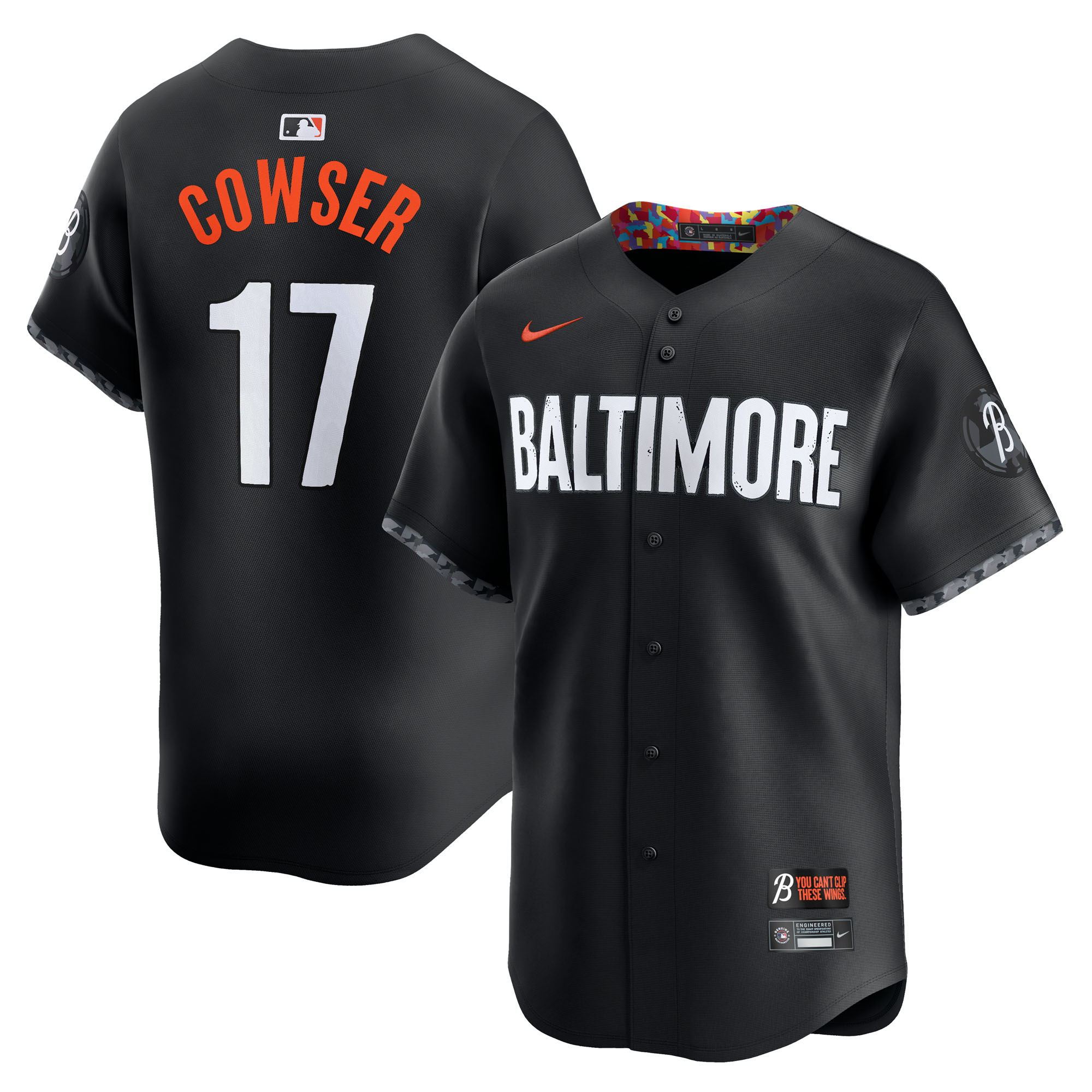 Baltimore Orioles Nike City Connect Limited Trikot – Schwarz – Colton Cowser – Herren Image