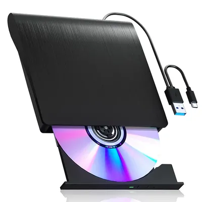 External Blu ray Drive USB 3.0 Portable BD/CD/DVD Player for Laptop PC Supports 50G DVD Reading CD