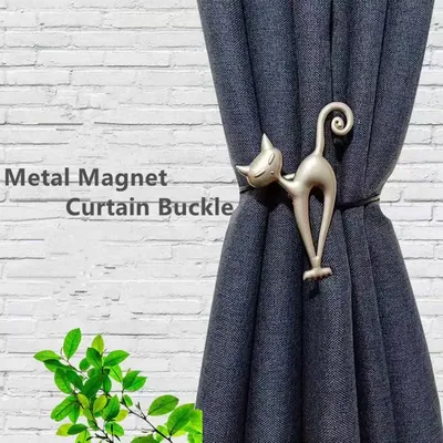 1PC European Creative Magnet Curtain Buckle Animal Cat Curtain Strap High Quality Holder Hook